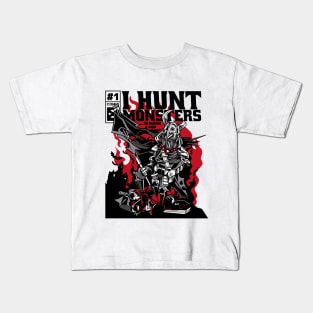 Gaming I Hunt Monsters Gamer Console PC Lustig Kids T-Shirt